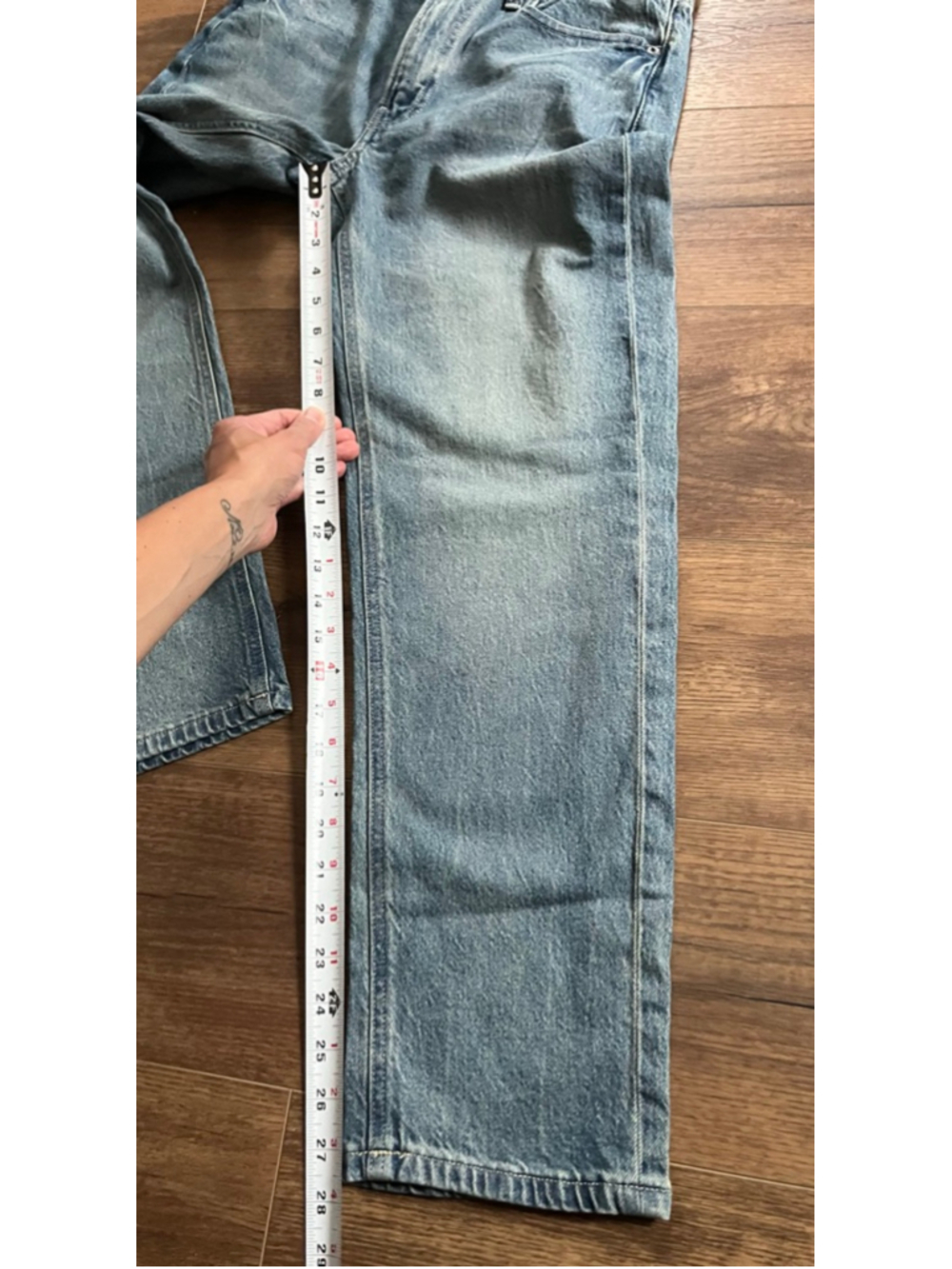 Lucky Brand boy mid rise relaxed straight jeans size 4 - Picture 4 of 9